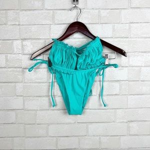 Zaful Teal String Bikini NWOT